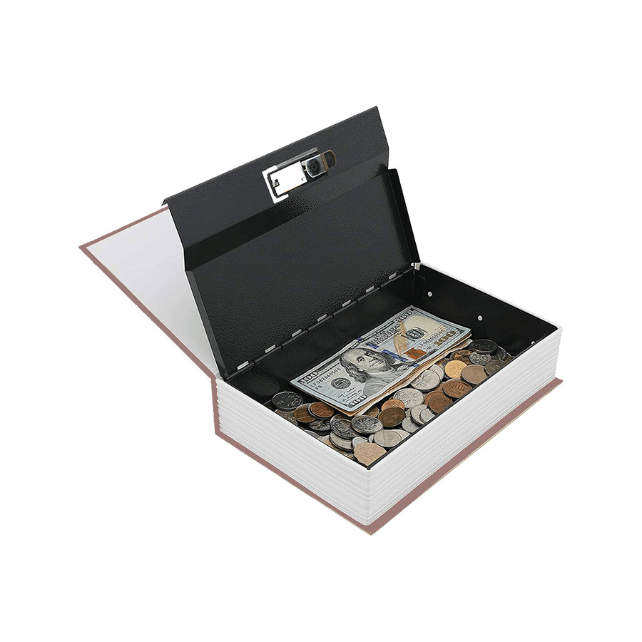 ISO TRADE Sandkasten Buch mit Safe, (Tresor Buch Safe, 3-tlg., Versteck  Geld Schmuck Wertsachen), 18x11,5cm Kassette 2 Schlüssel