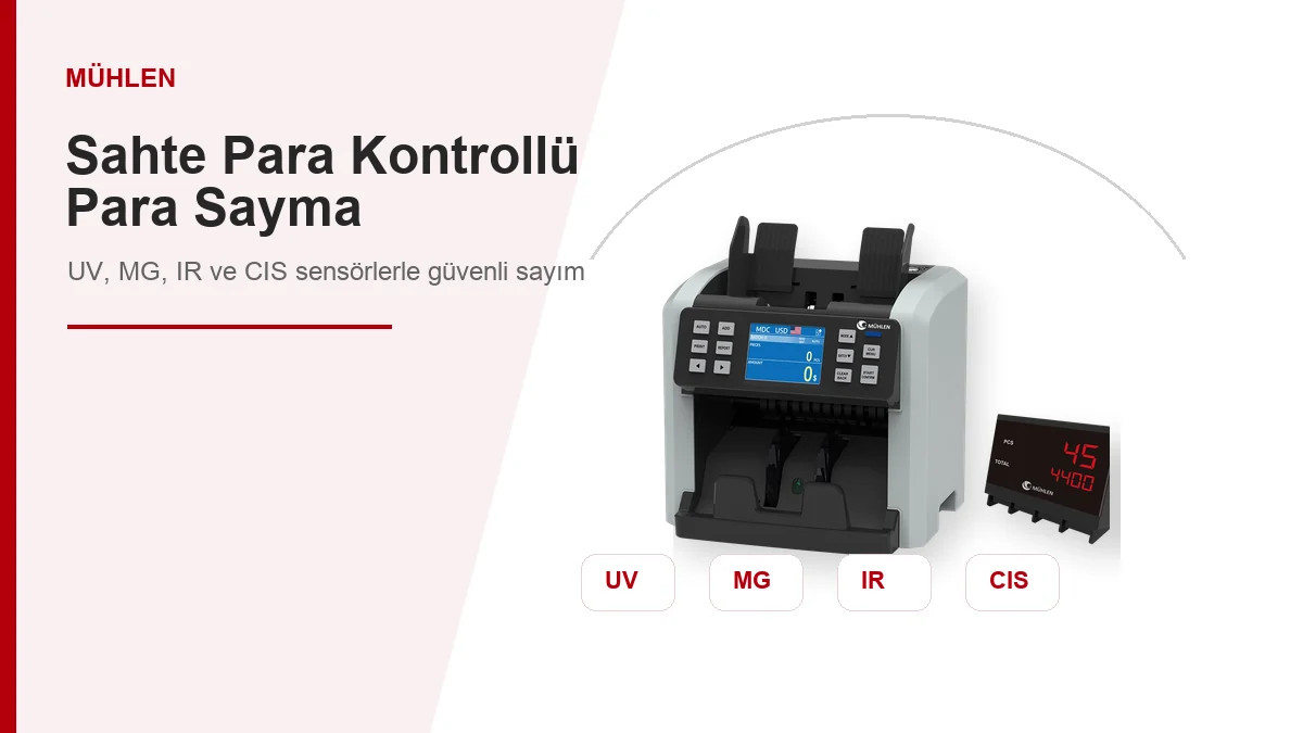 Sahte para kontrollü Mühlen para sayma makinesi sensör şeması