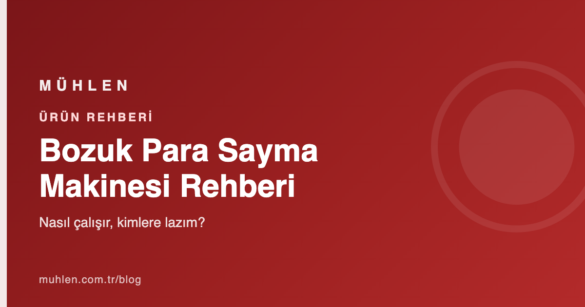 Bozuk madeni para sayma makinesi rehberi kapak